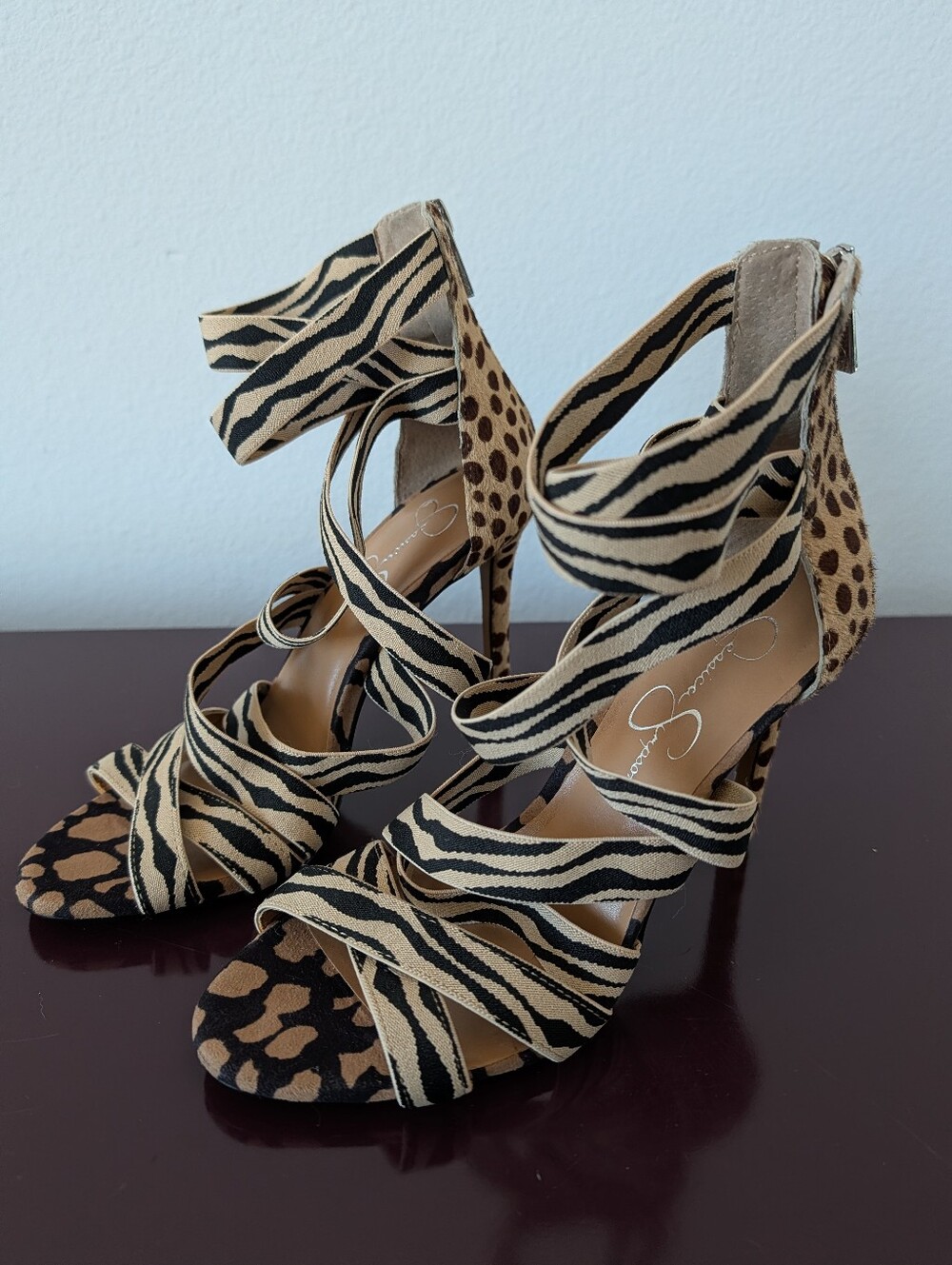 Jessica Simpson Animal Print Heels - Picture 3 of 5